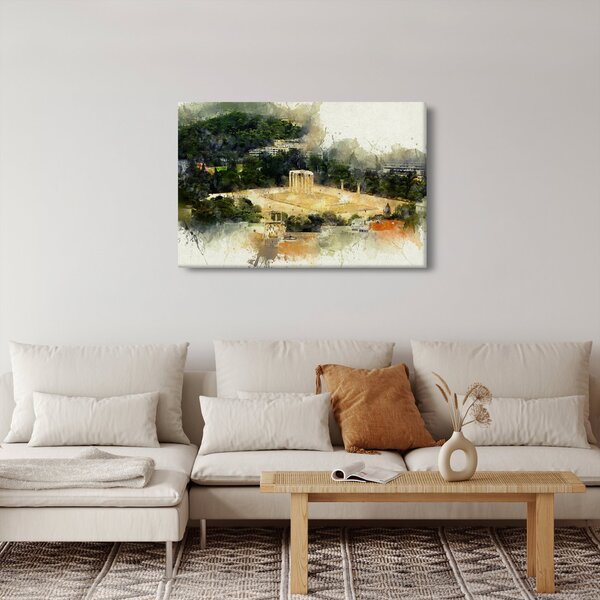 Kép - Zeusz temploma, Athén, Görögország (90x60 cm)