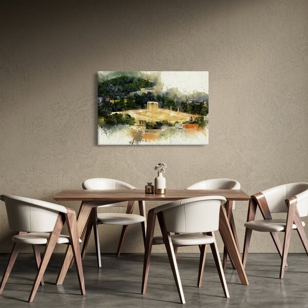 Kép - Zeusz temploma, Athén, Görögország (90x60 cm)