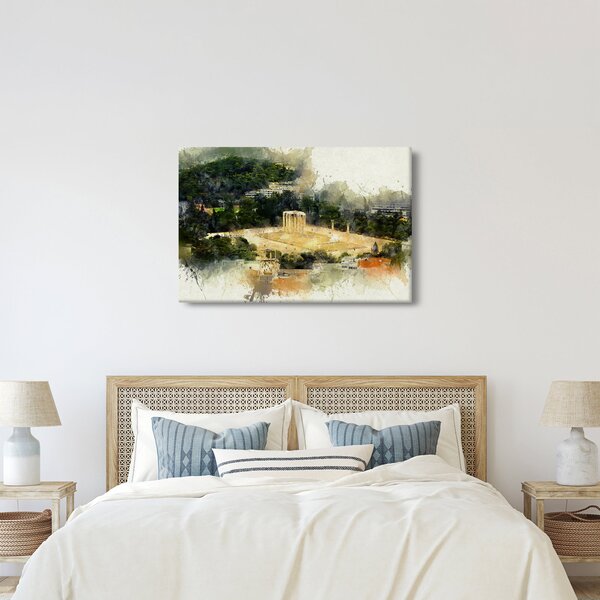 Kép - Zeusz temploma, Athén, Görögország (90x60 cm)