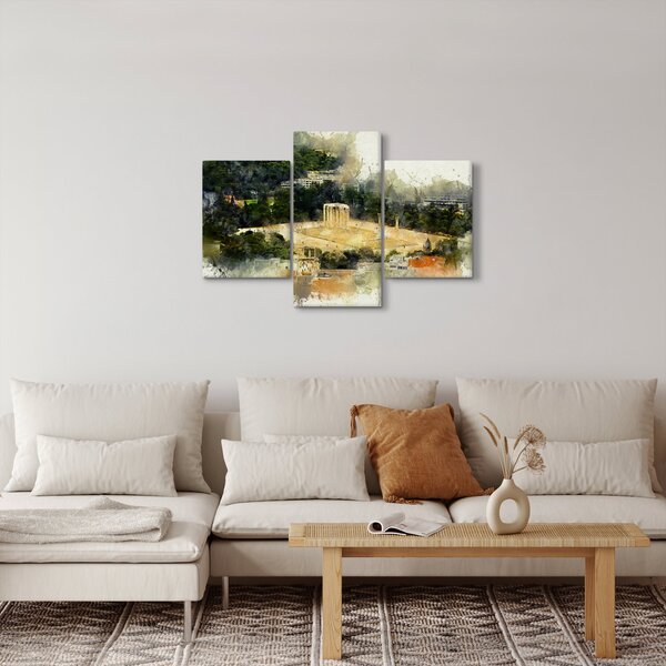 Kép - Zeusz temploma, Athén, Görögország (90x60 cm)