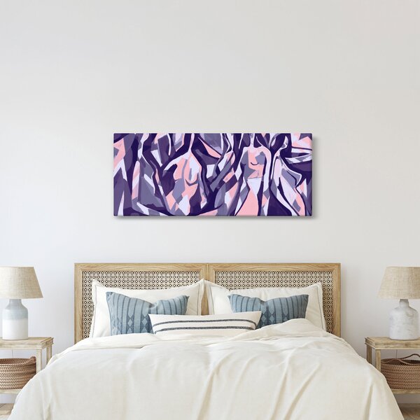Kép - absztrakt nők (120x50 cm)