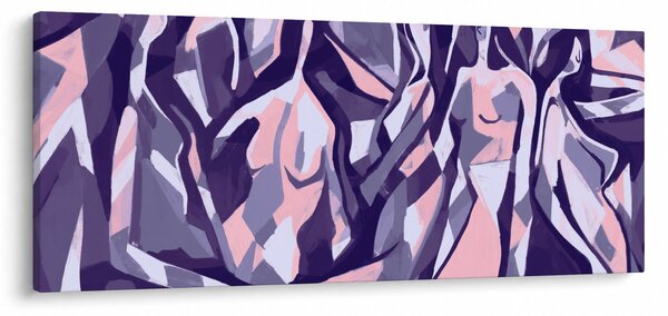 Kép - absztrakt nők (120x50 cm)
