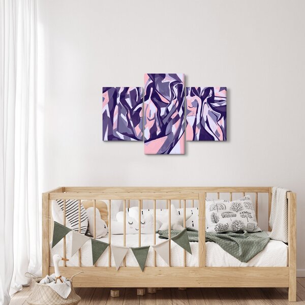 Kép - absztrakt nők (90x60 cm)