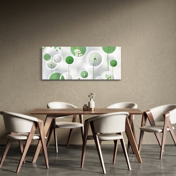 Kép - Virágok körben (120x50 cm)