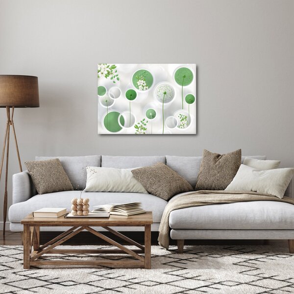 Kép - Virágok körben (70x50 cm)