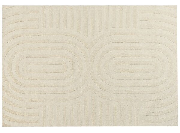 Bézs gyapjú szőnyeg 160 x 230 cm MASTUNG