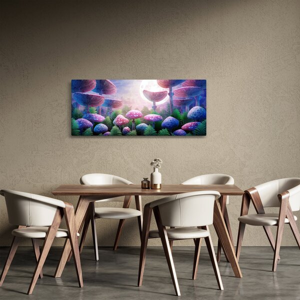 Kép - Gomba teliholdkor, grafika (120x50 cm)
