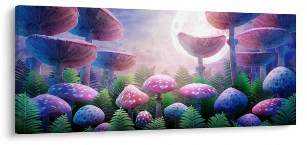 Kép - Gomba teliholdkor, grafika (120x50 cm)