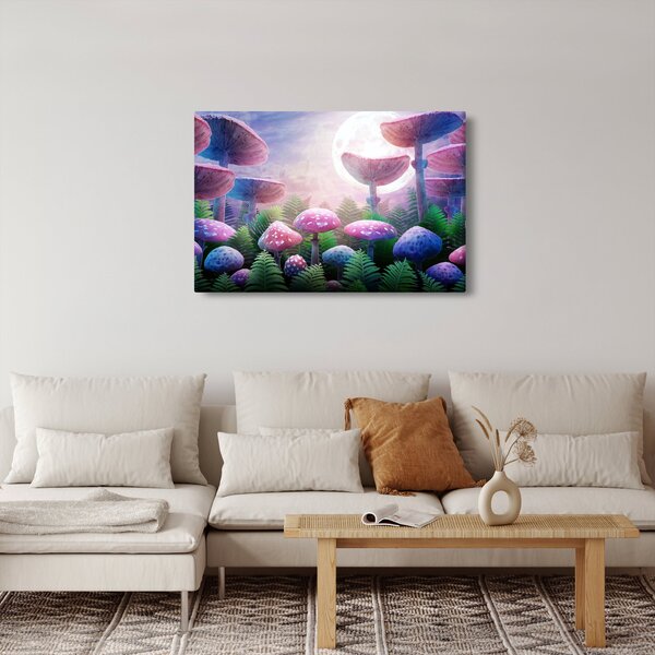 Kép - Gomba teliholdkor, grafika (90x60 cm)