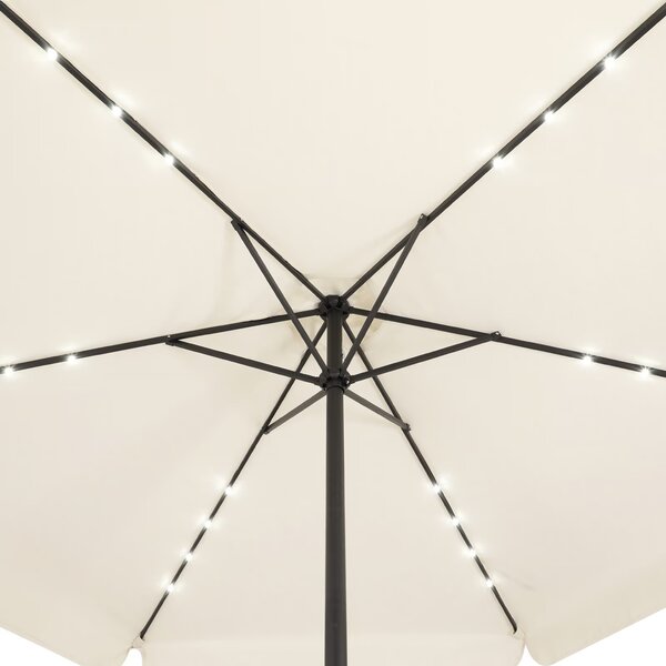 Deuba LED napernyő Athens Ø330 cm - krém