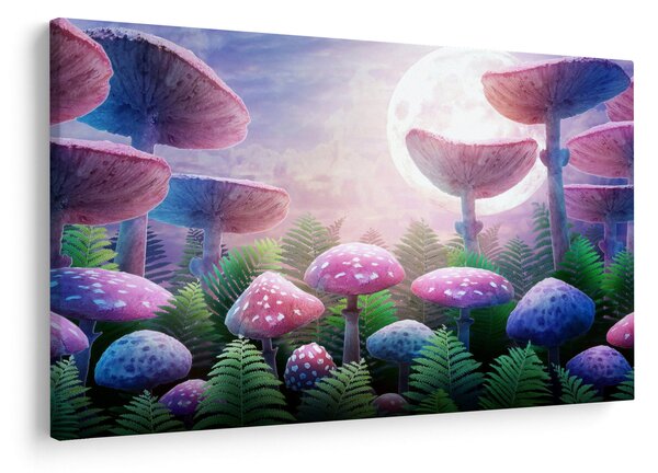 Kép - Gomba teliholdkor, grafika (90x60 cm)