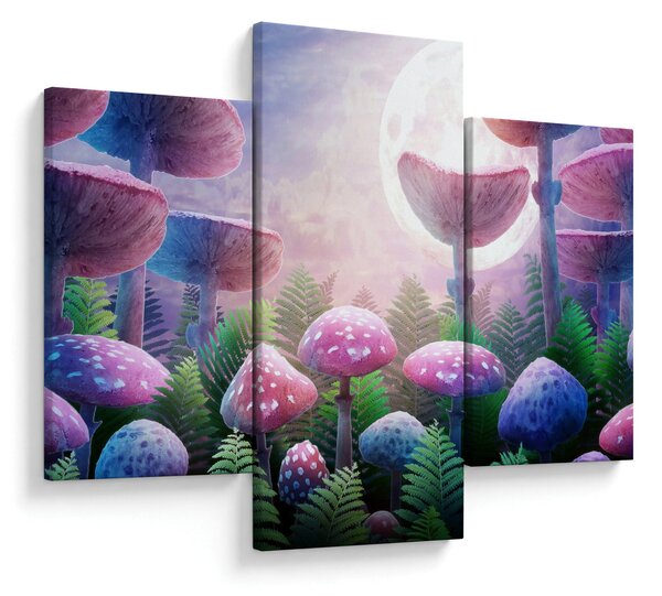 Kép - Gomba teliholdkor, grafika (90x60 cm)