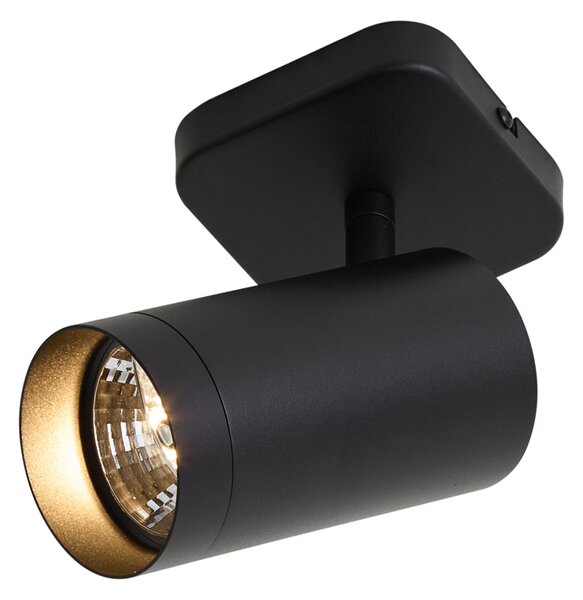 Modern mennyezeti lámpa fekete GU10 70mm - Jeana Luxe