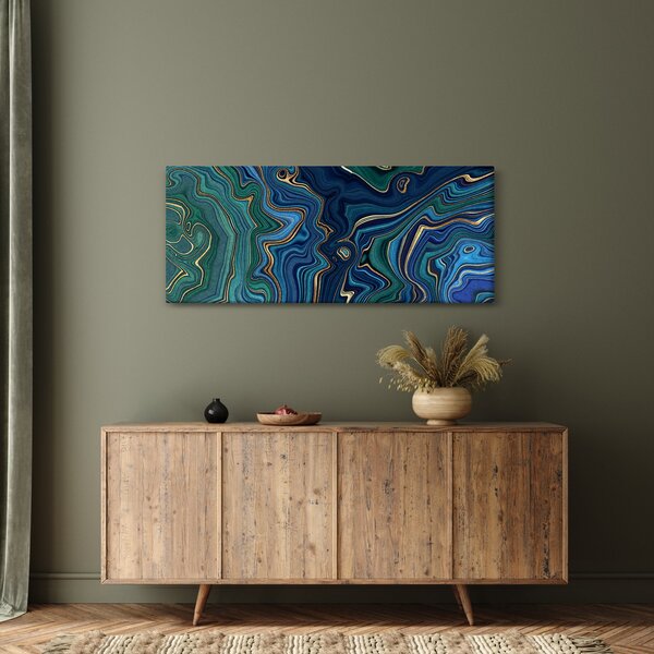 Kép - zöld-kék márvány (120x50 cm)