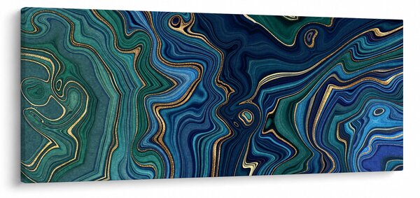 Kép - zöld-kék márvány (120x50 cm)