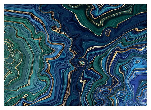 Kép - zöld-kék márvány (70x50 cm)