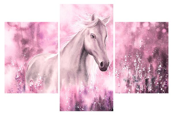 Kép - Festett ló (90x60 cm)