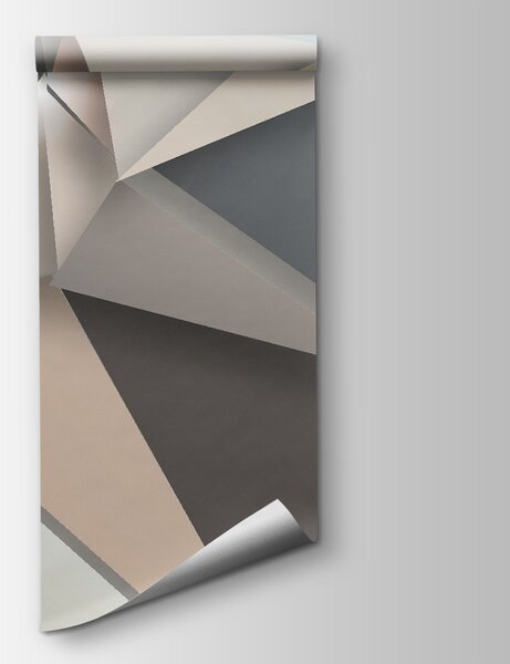 Fotótapéta Absztrakt geometriai formák lágy színekben, Geometriai 3D fotótapéta, Népszerű fotótapéta, u42871 - Tapeko.hu