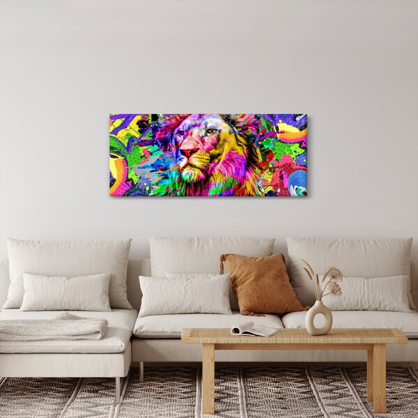 Kép - Oroszlán 3D-s képe (120x50 cm)