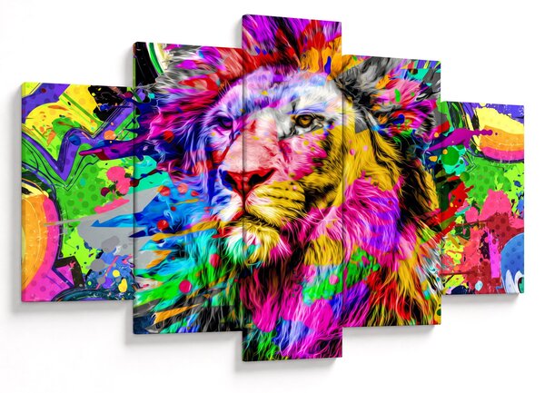 Kép - Oroszlán 3D-s képe (150x105 cm)