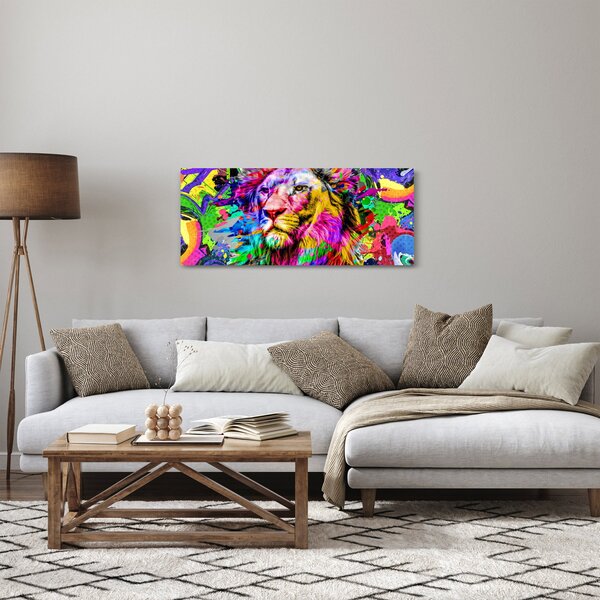 Kép - Oroszlán 3D-s képe (120x50 cm)