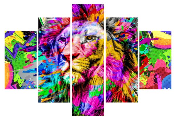 Kép - Oroszlán 3D-s képe (150x105 cm)