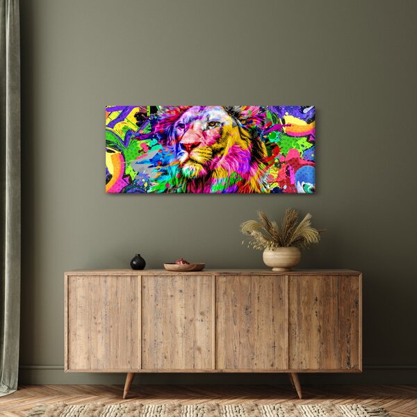 Kép - Oroszlán 3D-s képe (120x50 cm)