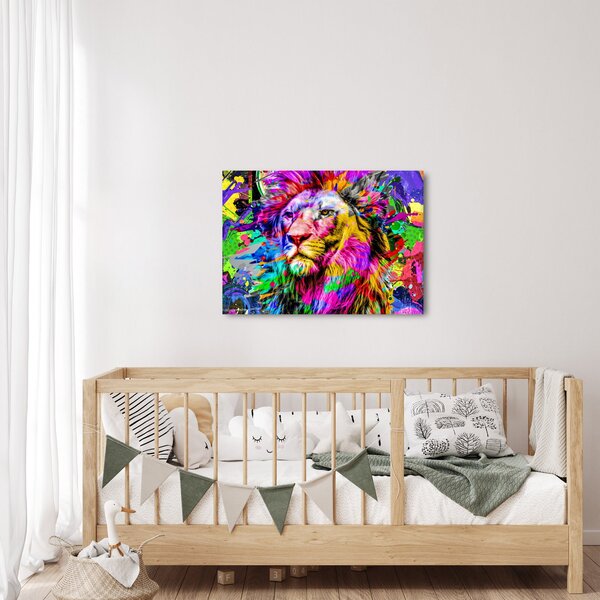Kép - Oroszlán 3D-s képe (70x50 cm)