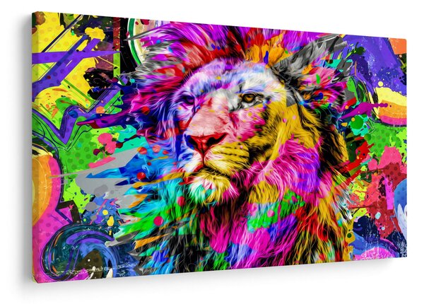 Kép - Oroszlán 3D-s képe (90x60 cm)