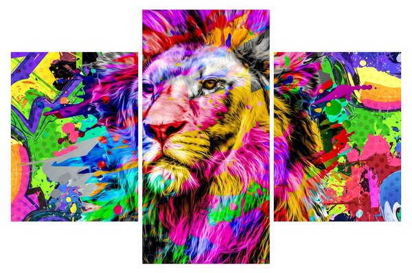 Kép - Oroszlán 3D-s képe (90x60 cm)