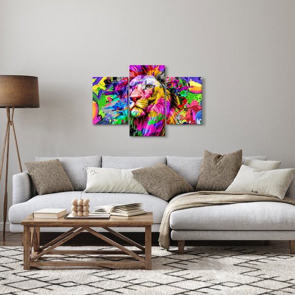 Kép - Oroszlán 3D-s képe (90x60 cm)