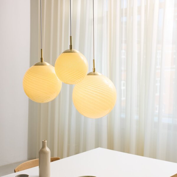 Függőlámpa Halo Design, CANDY BALL, dimmable, Bézs, Nappali, Üveg, Dizájn