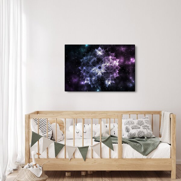 Kép - Lótusz mandala az űrben (90x60 cm)