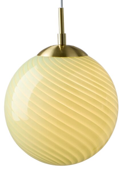 Függőlámpa Halo Design, CANDY BALL, dimmable, Zöld, Nappali, Üveg, Dizájn