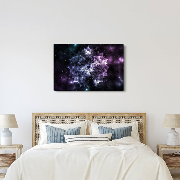 Kép - Lótusz mandala az űrben (90x60 cm)