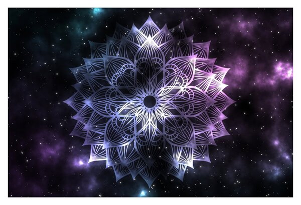 Kép - Lótusz mandala az űrben (90x60 cm)