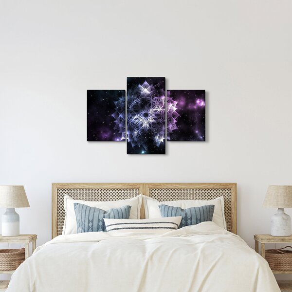 Kép - Lótusz mandala az űrben (90x60 cm)