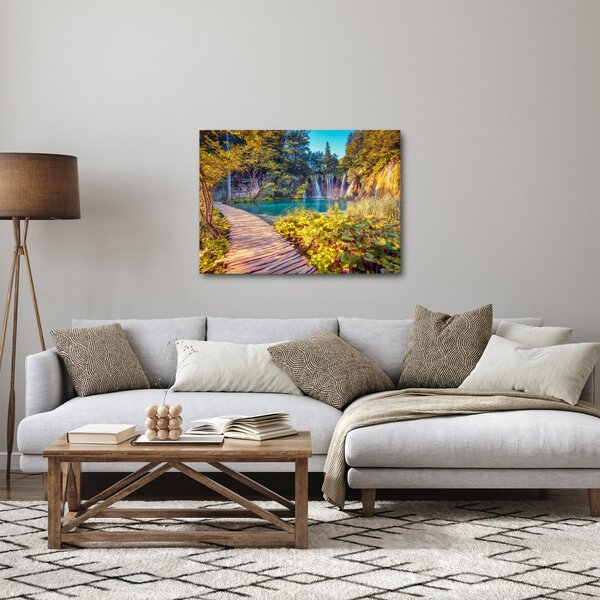 Kép - Plitvicei-tavak, Horvátország (70x50 cm)