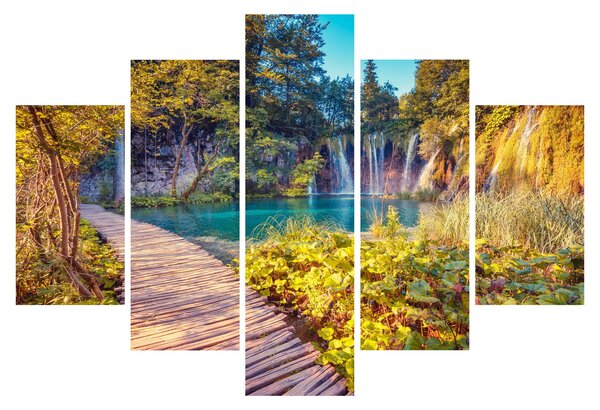 Kép - Plitvicei-tavak, Horvátország (150x105 cm)