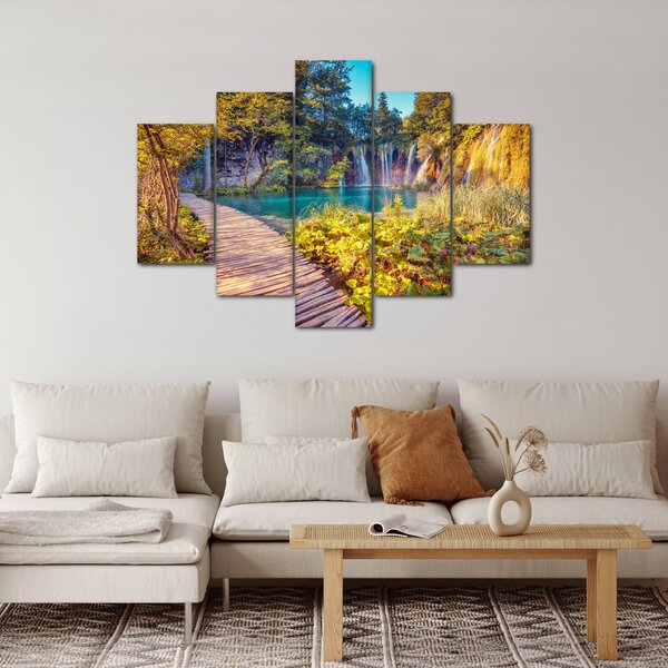 Kép - Plitvicei-tavak, Horvátország (150x105 cm)