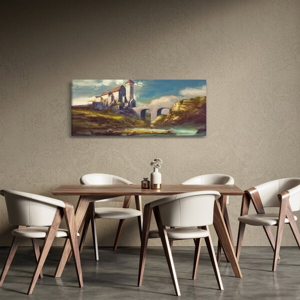 Kép - Középkori vár (120x50 cm)