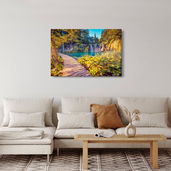 Kép - Plitvicei-tavak, Horvátország (90x60 cm)