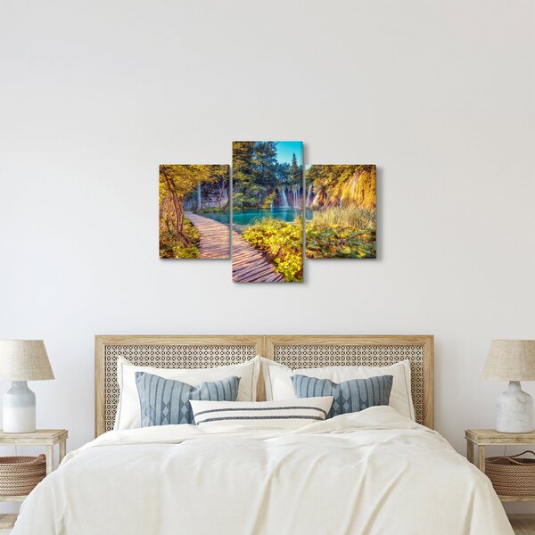 Kép - Plitvicei-tavak, Horvátország (90x60 cm)