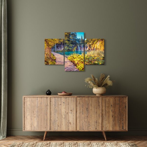 Kép - Plitvicei-tavak, Horvátország (90x60 cm)