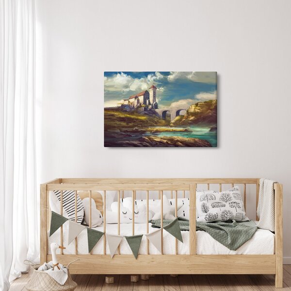 Kép - Középkori vár (90x60 cm)