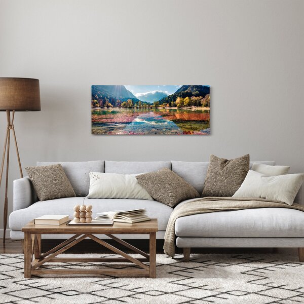 Kép - Jasna-tó, Gozd Martuljek, Júliai-Alpok, Szlovénia (120x50 cm)