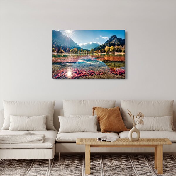 Kép - Jasna-tó, Gozd Martuljek, Júliai-Alpok, Szlovénia (90x60 cm)