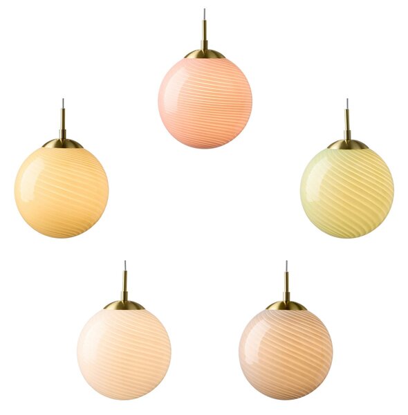 Függőlámpa Halo Design, CANDY BALL, dimmable, Fehér, Nappali, Üveg, Dizájn