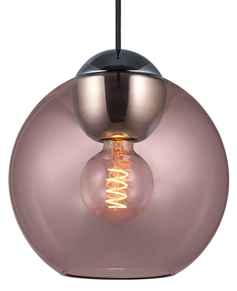 Függőlámpa Halo Design, BUBBLES, dimmable, Rózsaszín / Rosé, Nappali, Üveg, Dizájn