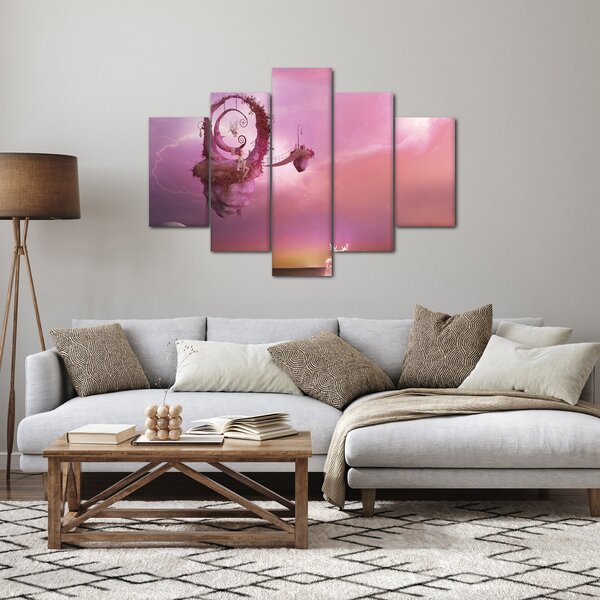 Kép - Tündér egy lebegő szigeten (150x105 cm)